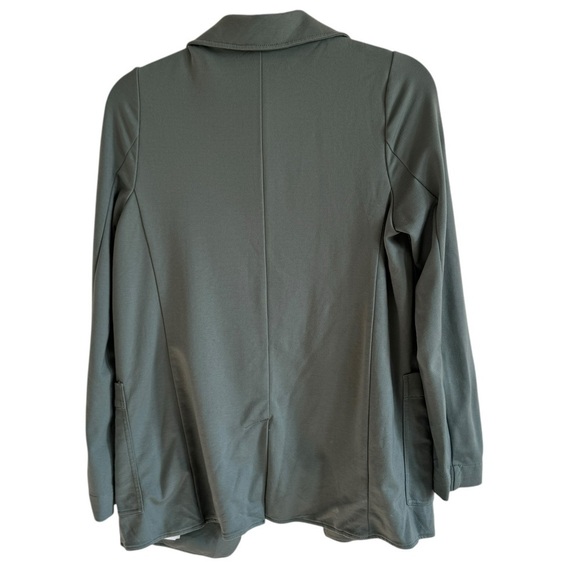 Athleta Eastbound Blazer, Minimalist Gray Sage Green, Size 4 - Picture 8 of 10